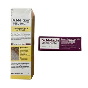 Dr. Melaxin Peel Shot Rice Ampoule 80ml & Cemenrete CX Calcium Multi Balm 9g Duo